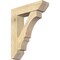 Ekena Millwork Balboa Slat Rough Sawn Bracket w/ Offset Brace, Douglas Fir, 8"W x 30"D x 38"H BKT0806X30X38BOA06RDF - alternate 1